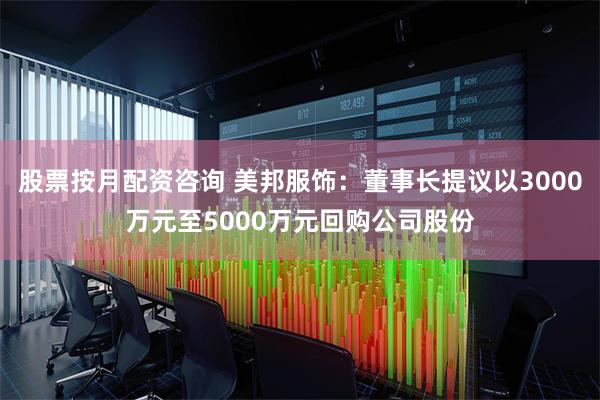 股票按月配资咨询 美邦服饰：董事长提议以3000万元至5000万元回购公司股份