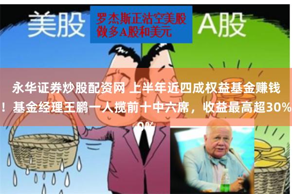 永华证券炒股配资网 上半年近四成权益基金赚钱！基金经理王鹏一人揽前十中六席，收益最高超30%