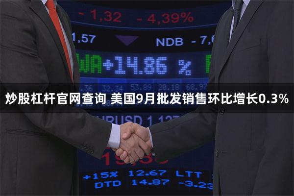 炒股杠杆官网查询 美国9月批发销售环比增长0.3%
