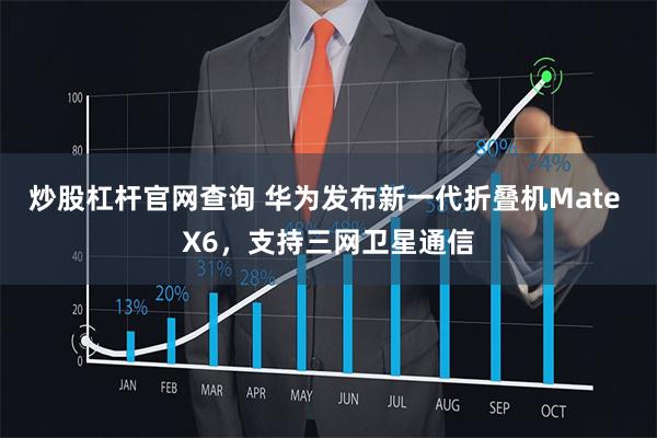 炒股杠杆官网查询 华为发布新一代折叠机Mate X6，支持三网卫星通信