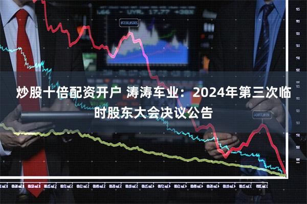 炒股十倍配资开户 涛涛车业：2024年第三次临时股东大会决议公告