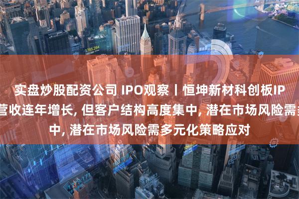 实盘炒股配资公司 IPO观察丨恒坤新材科创板IPO申请获受理, 营收连年增长, 但客户结构高度集中, 潜在市场风险需多元化策略应对