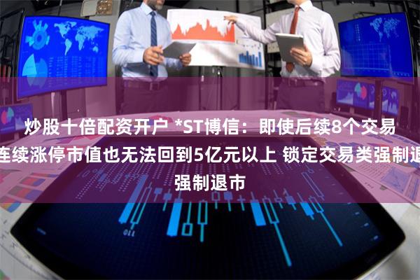 炒股十倍配资开户 *ST博信：即使后续8个交易日连续涨停市值也无法回到5亿元以上 锁定交易类强制退市